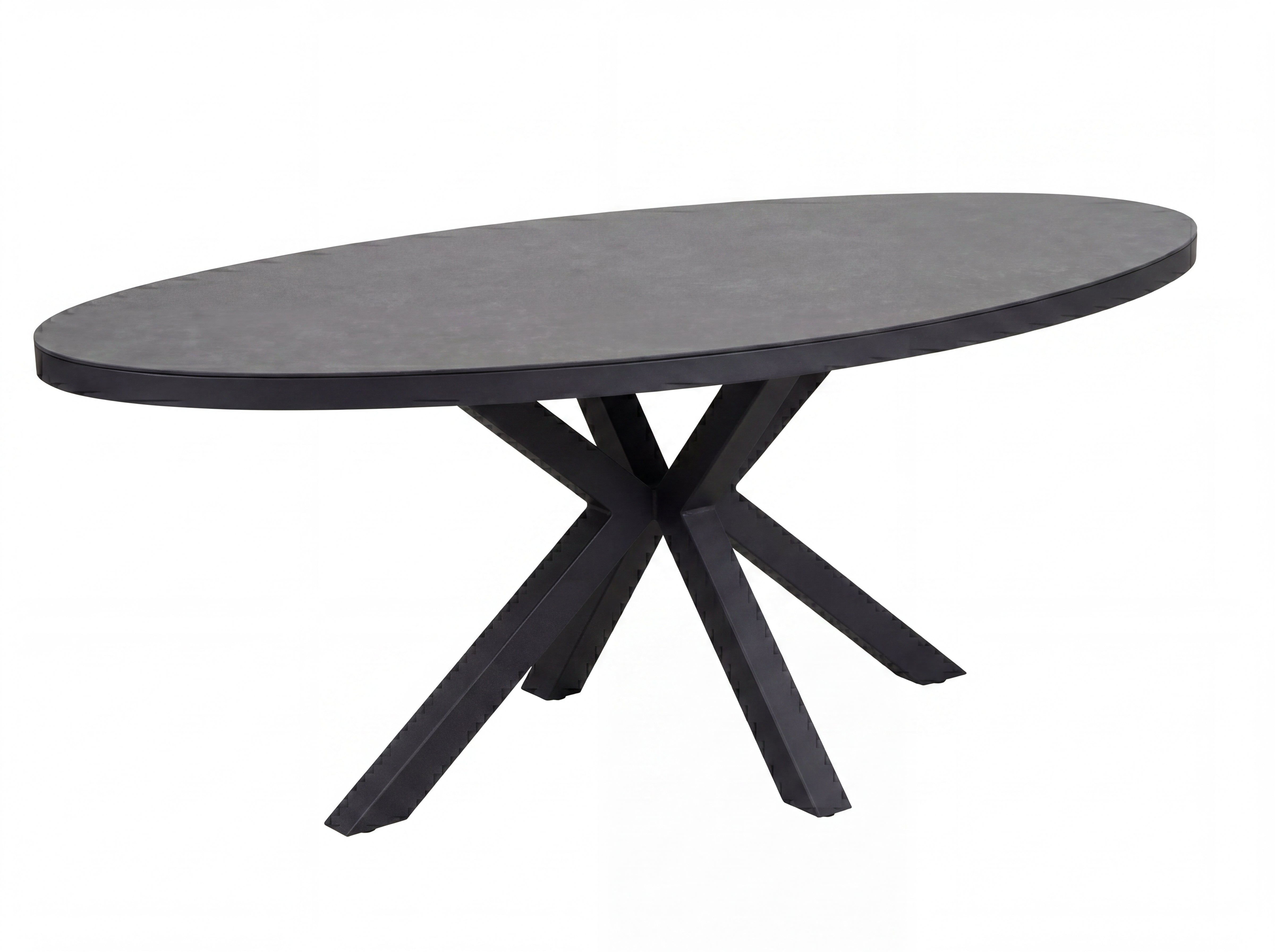 Akron Ovaler Gartentisch 180 cm – Keramikplatte