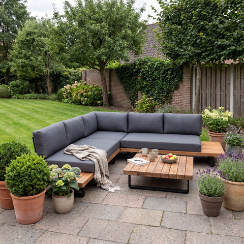 Atlanta Eck-Gartenlounge Set | Aluminium