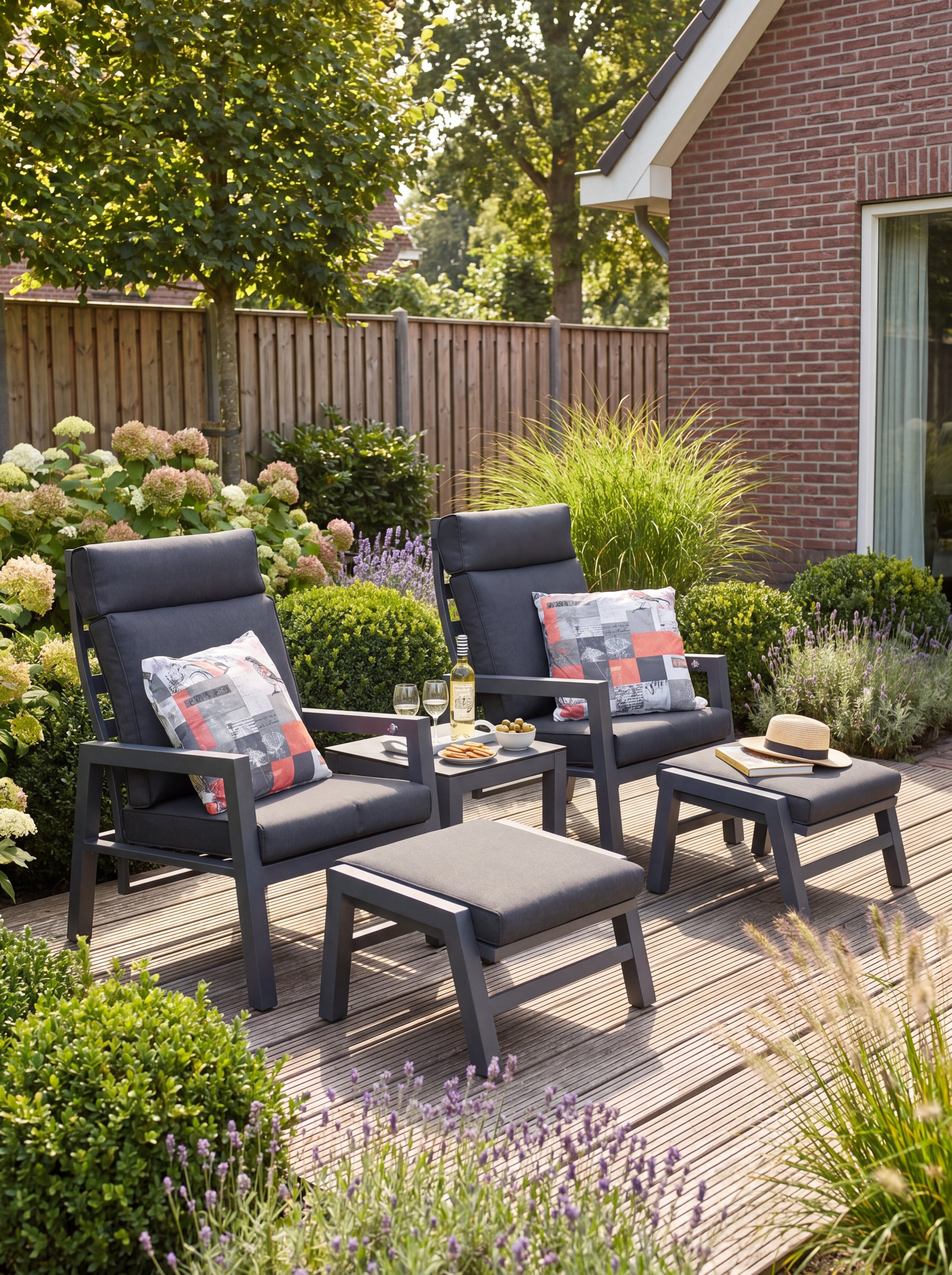 Atletico Verstellbares Stühle-Set - Dark Grey