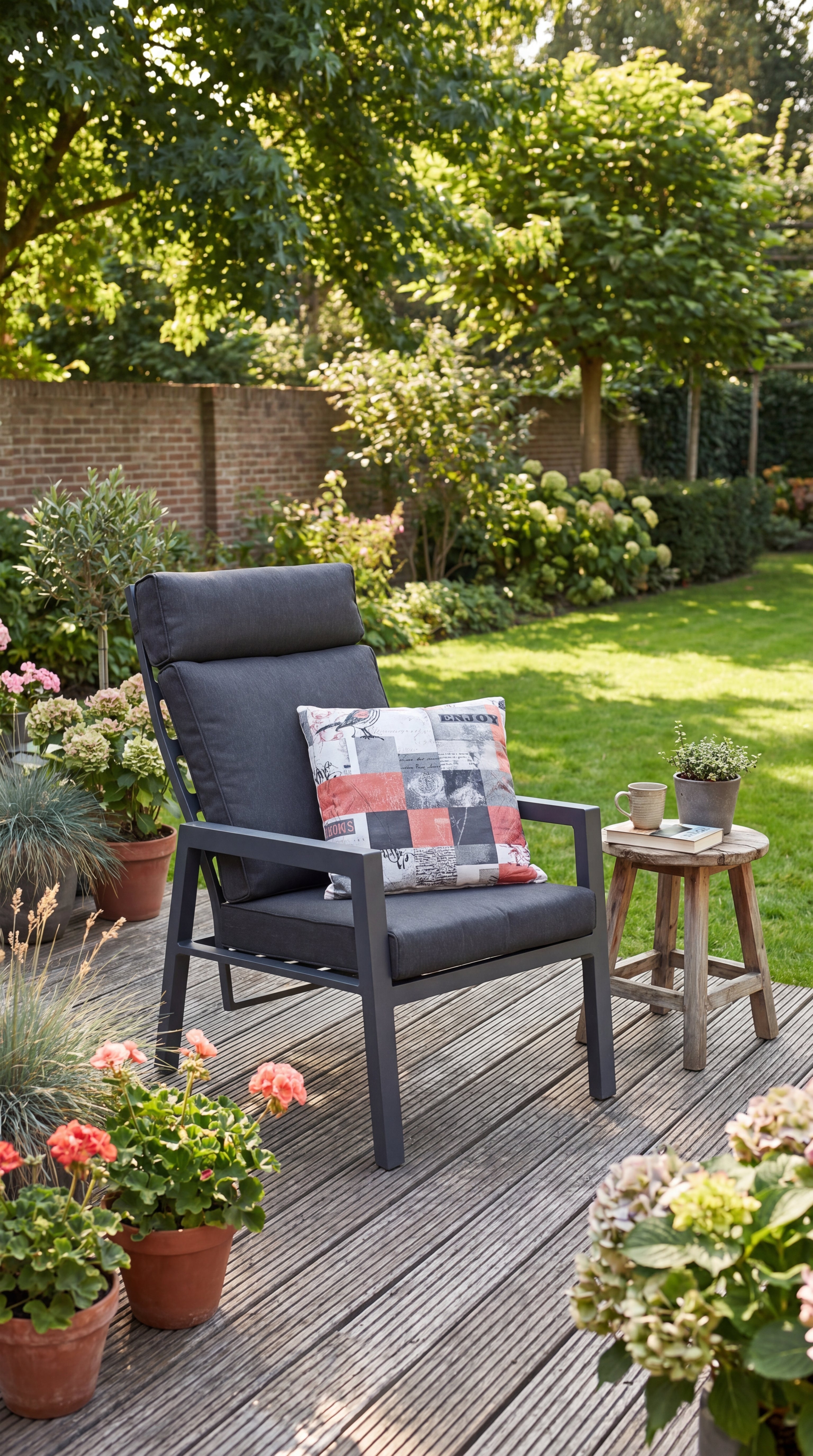 Atletico Verstellbarer Gartenstuhl | Aluminium