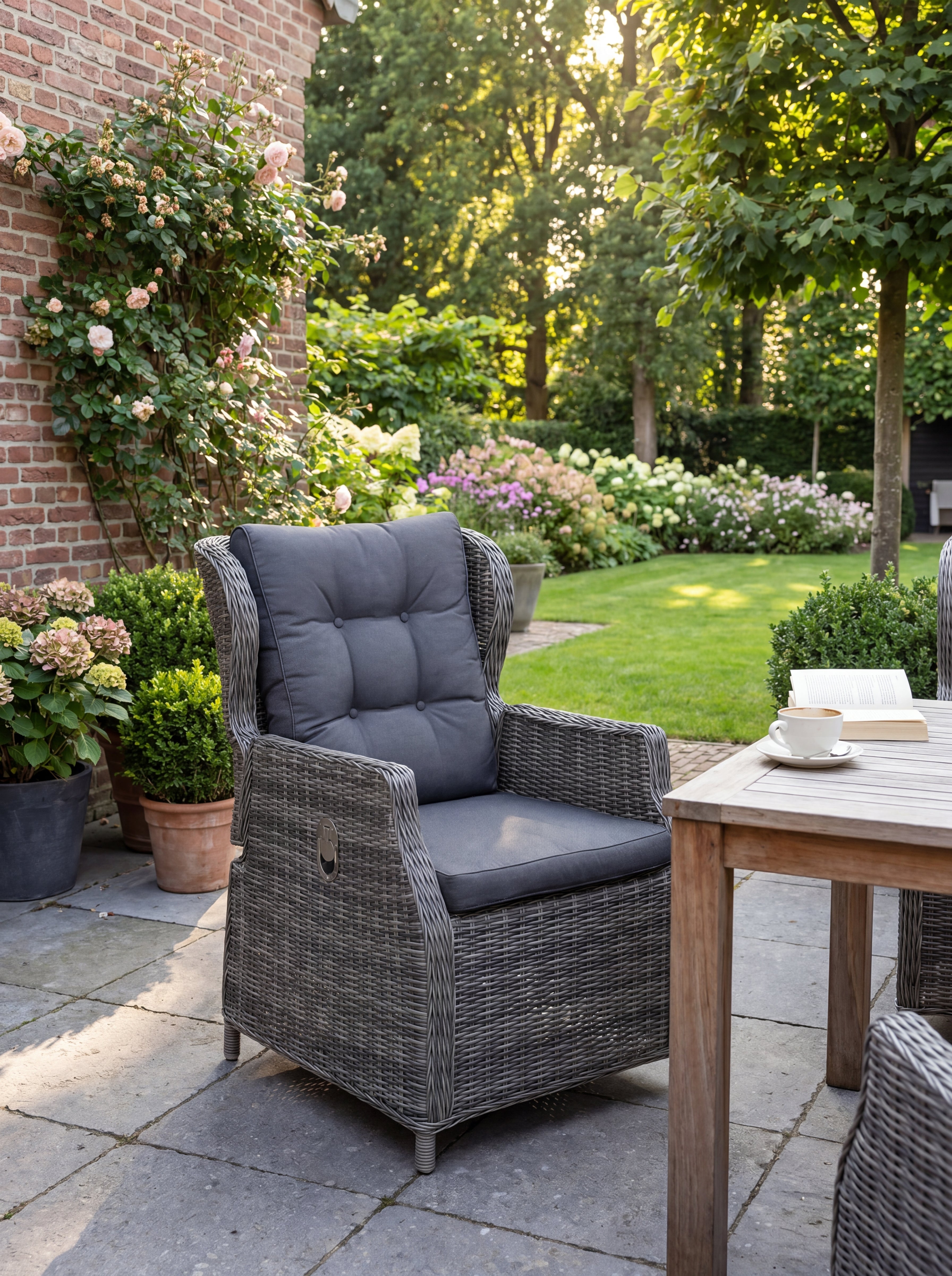 Barcelona Verstellbarer Gartenstuhl - Kobo Grey