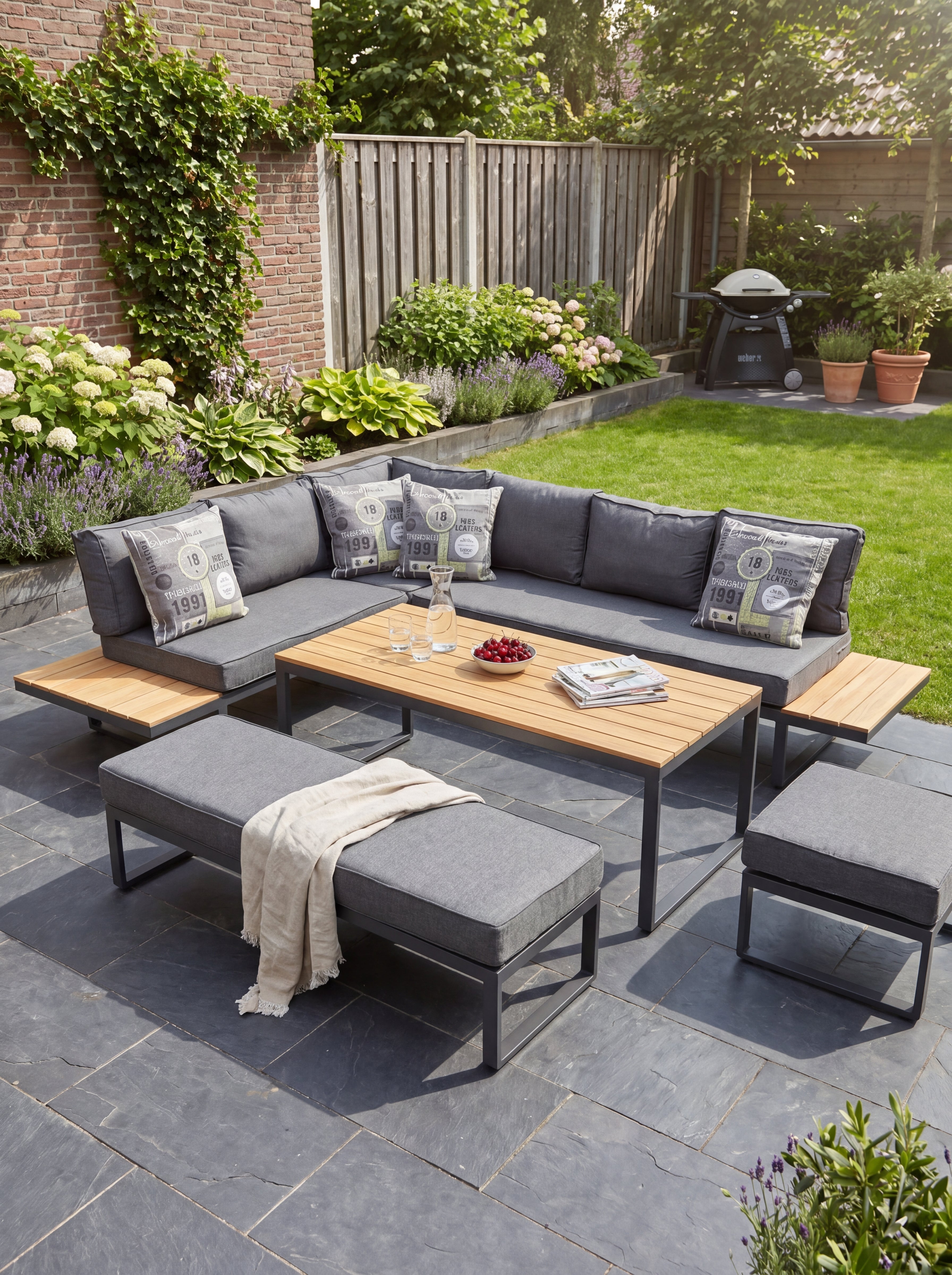 Dallas Eckloungeset - Dark Grey / Rechts