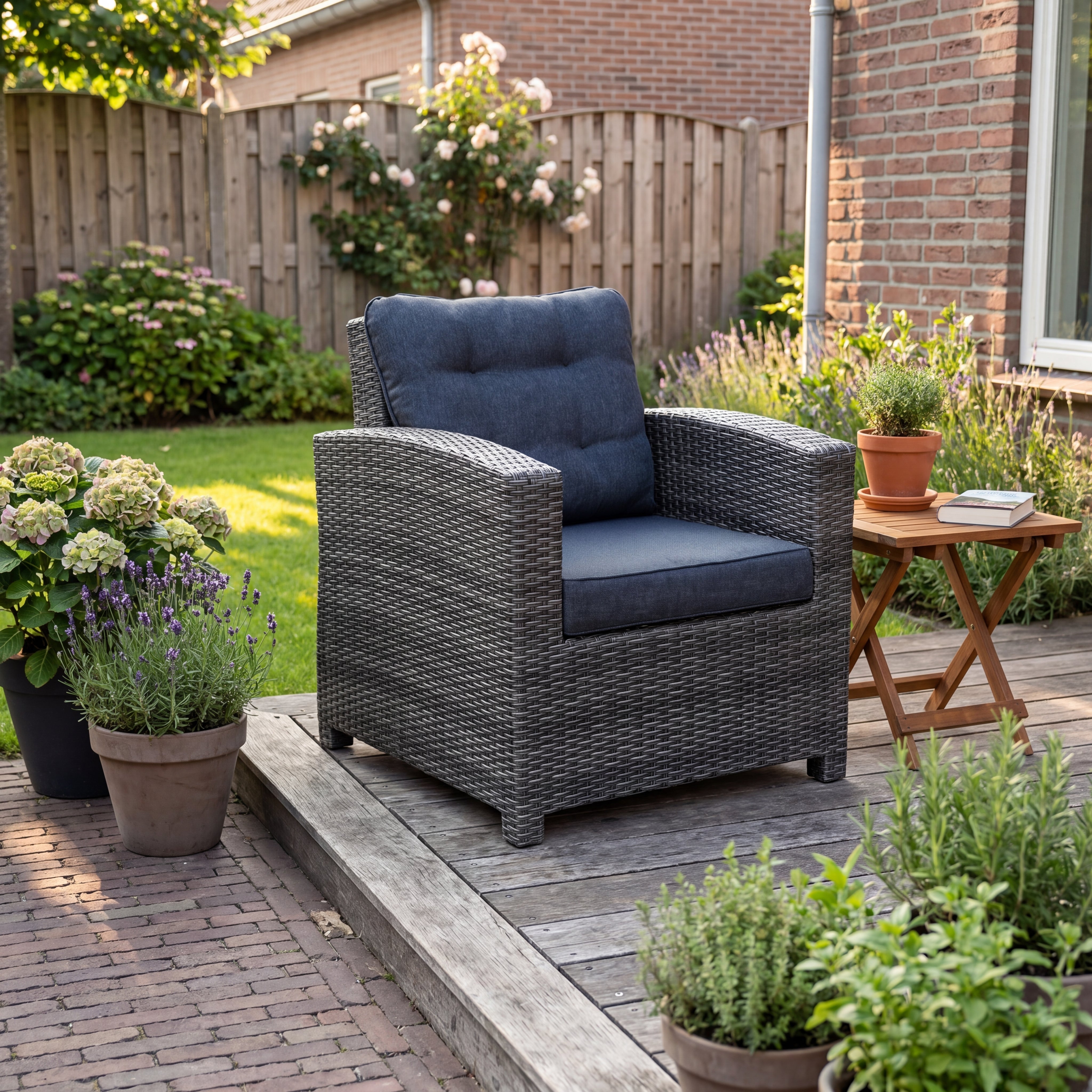 Las Palmas Loungesessel - Dark Grey