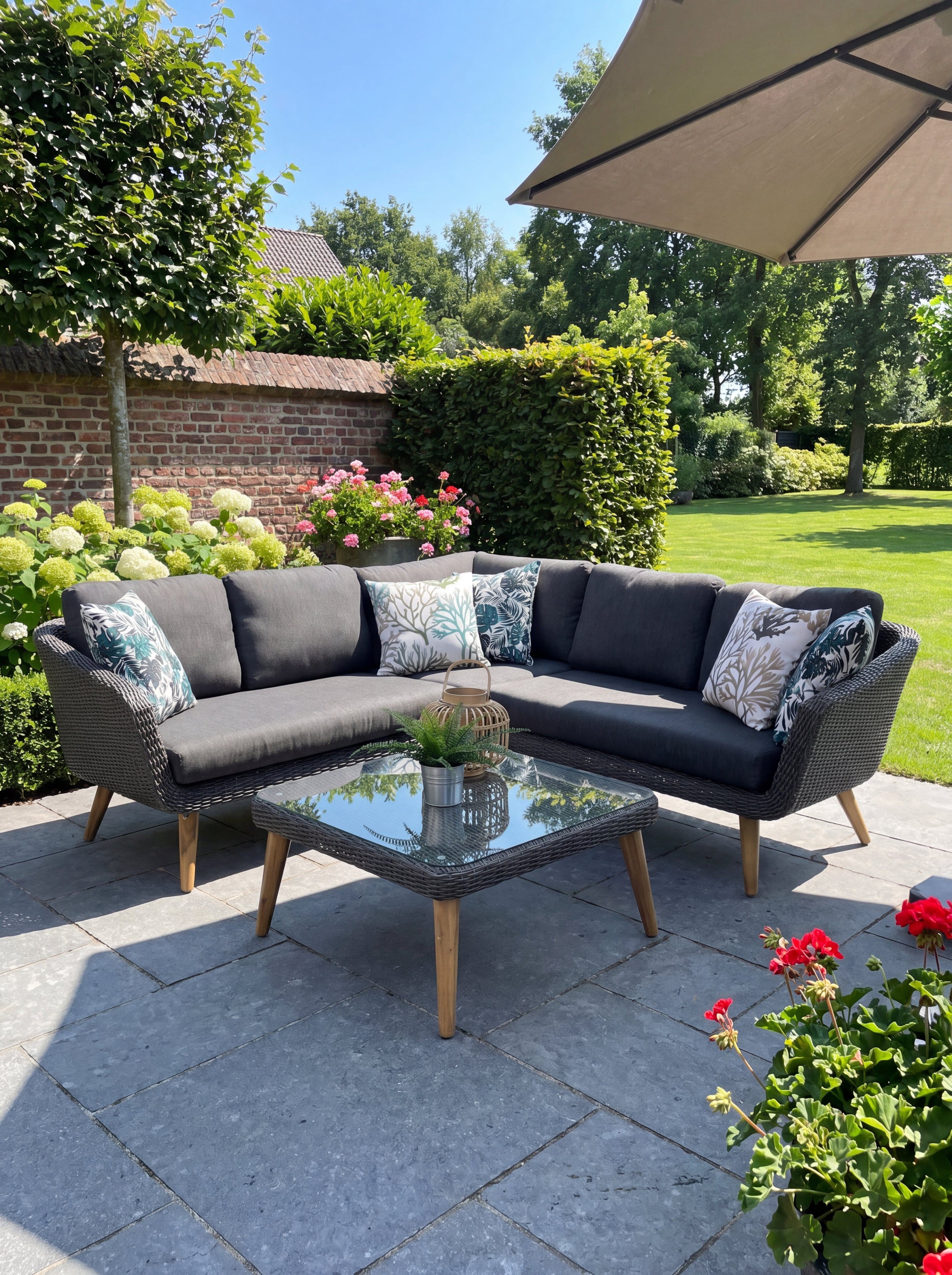 Milano Eckloungeset - Anthracite