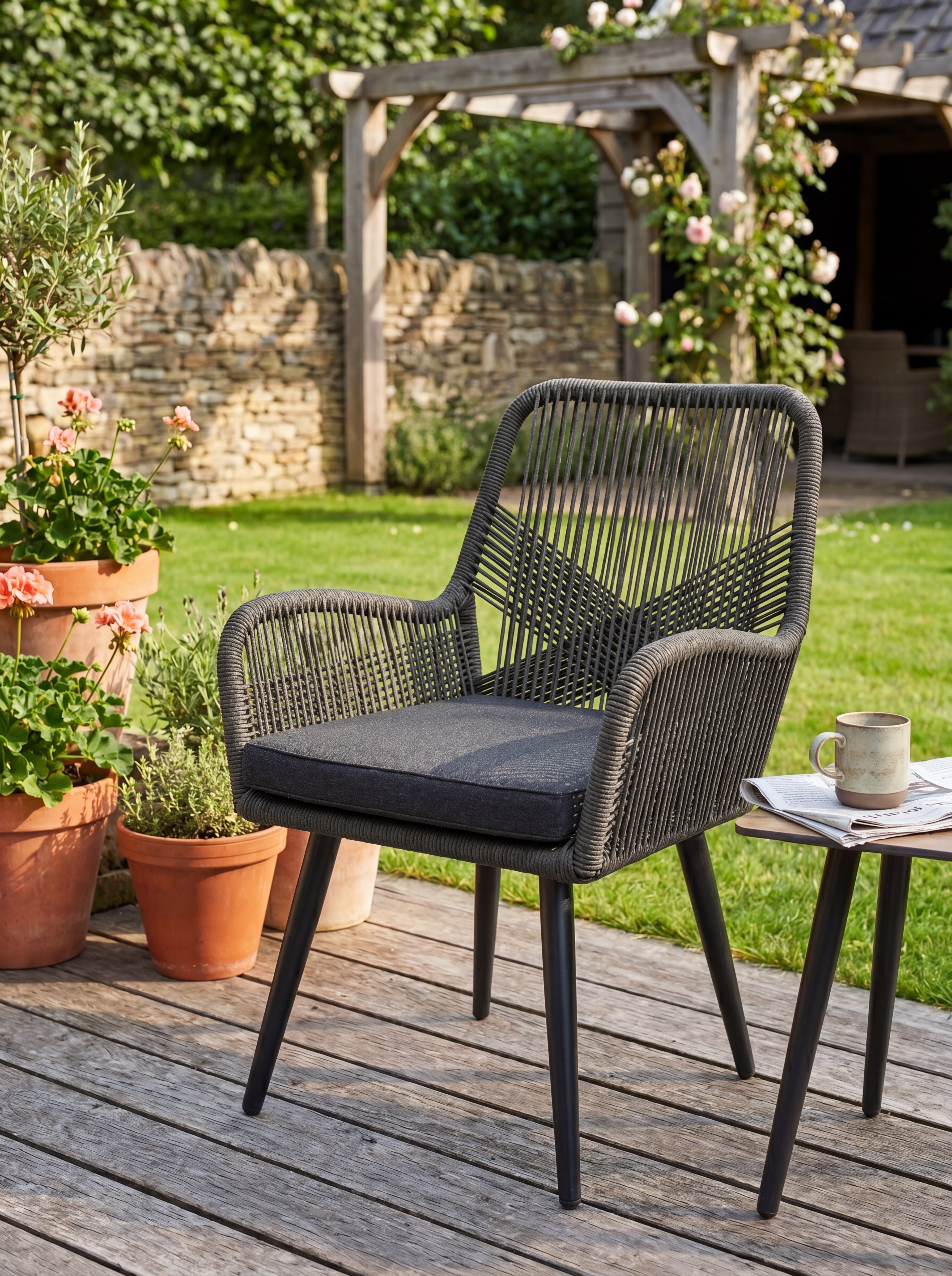 Villenova Dining Gartenstuhl - Anthracite