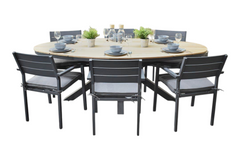 Akron-Bolton Tuinset 6 Personen - Teak