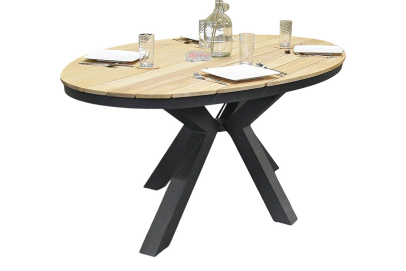 Akron Ovale Tuintafel 180 cm - Teak