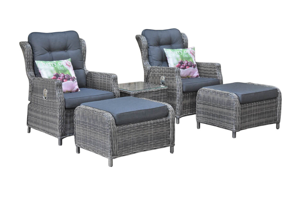 Alicante Verstelbare Loungeset - Kobo Grey
