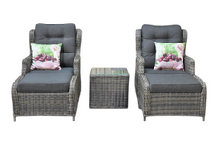 Alicante Verstelbare Loungeset - Kobo Grey