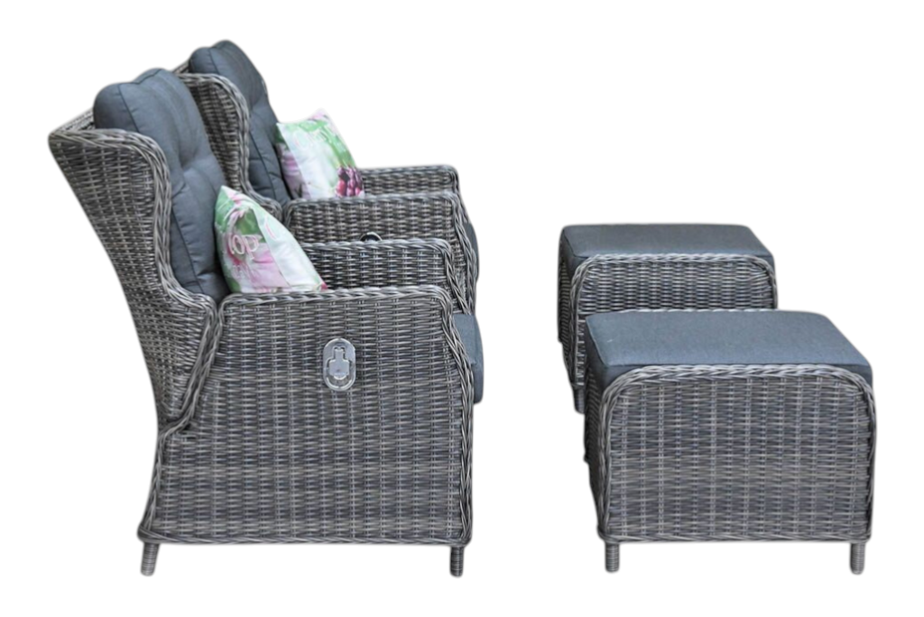 Alicante Verstelbare Loungeset - Kobo Grey