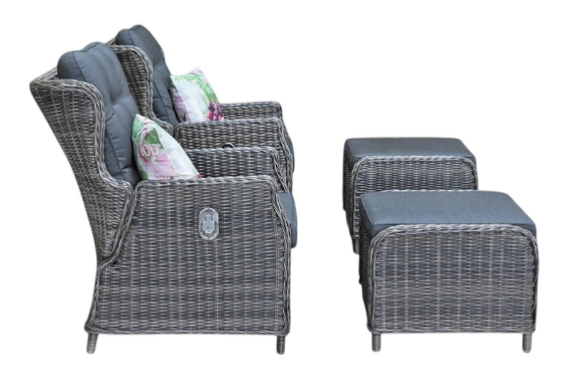 Alicante Verstelbare Loungeset - Kobo Grey