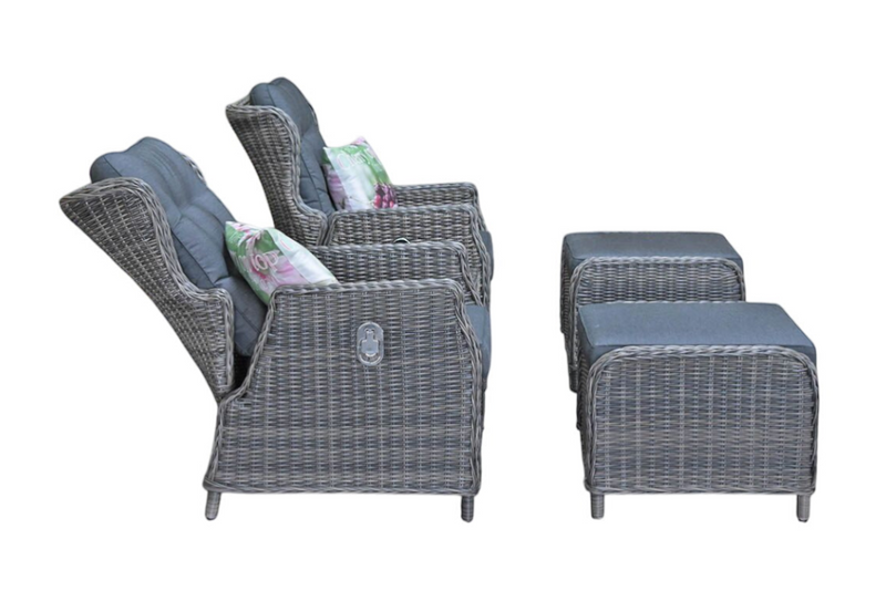 Alicante Verstelbare Loungeset - Kobo Grey