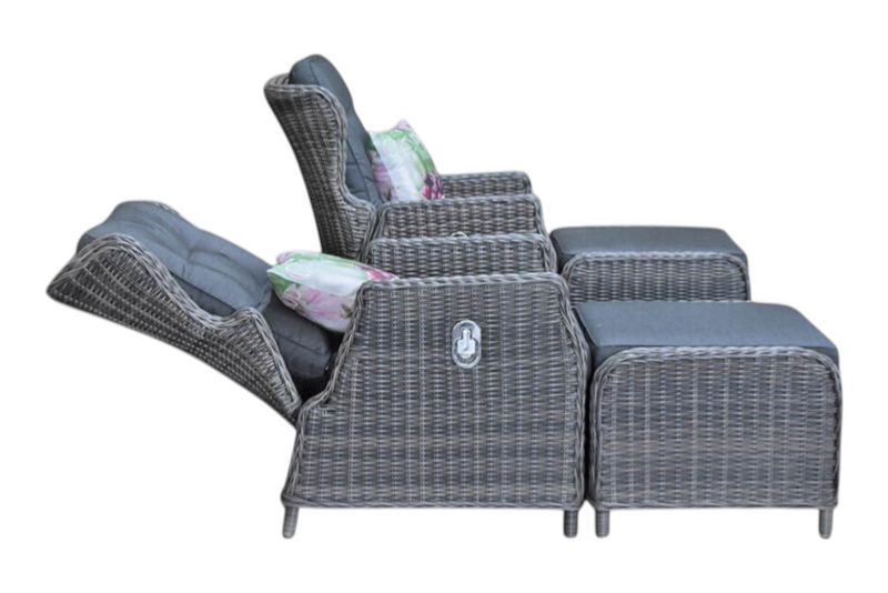Alicante Verstelbare Loungeset - Kobo Grey