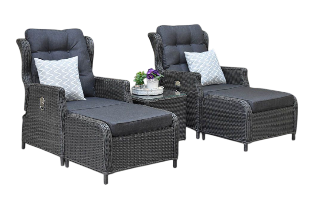 Alicante Verstelbare Loungeset - Rock Grey