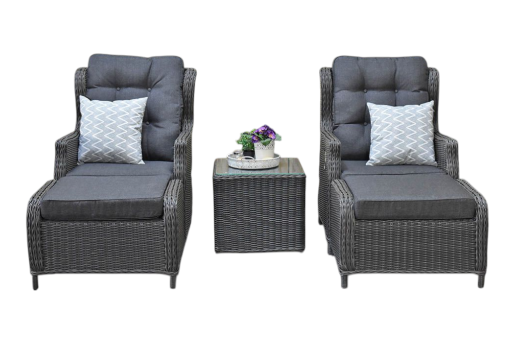 Alicante Verstelbare Loungeset - Rock Grey