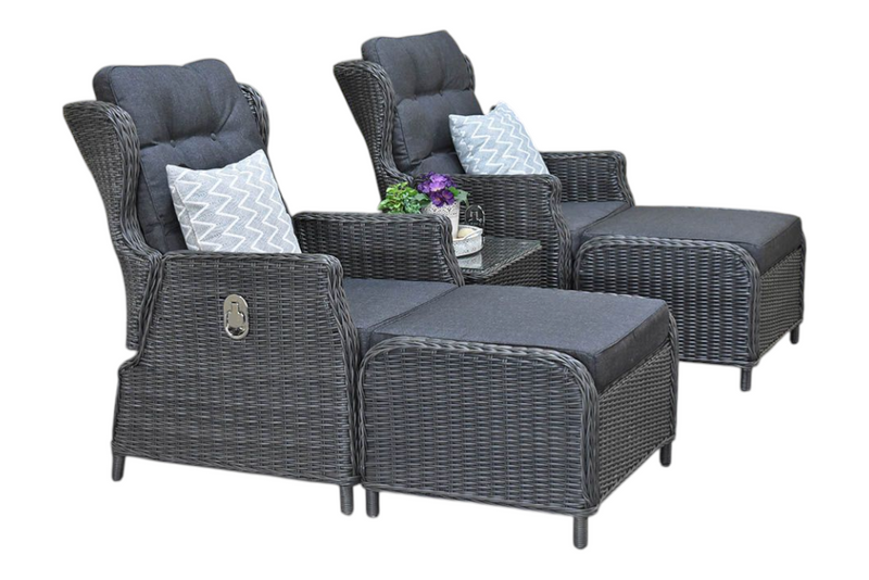 Alicante Verstelbare Loungeset - Rock Grey