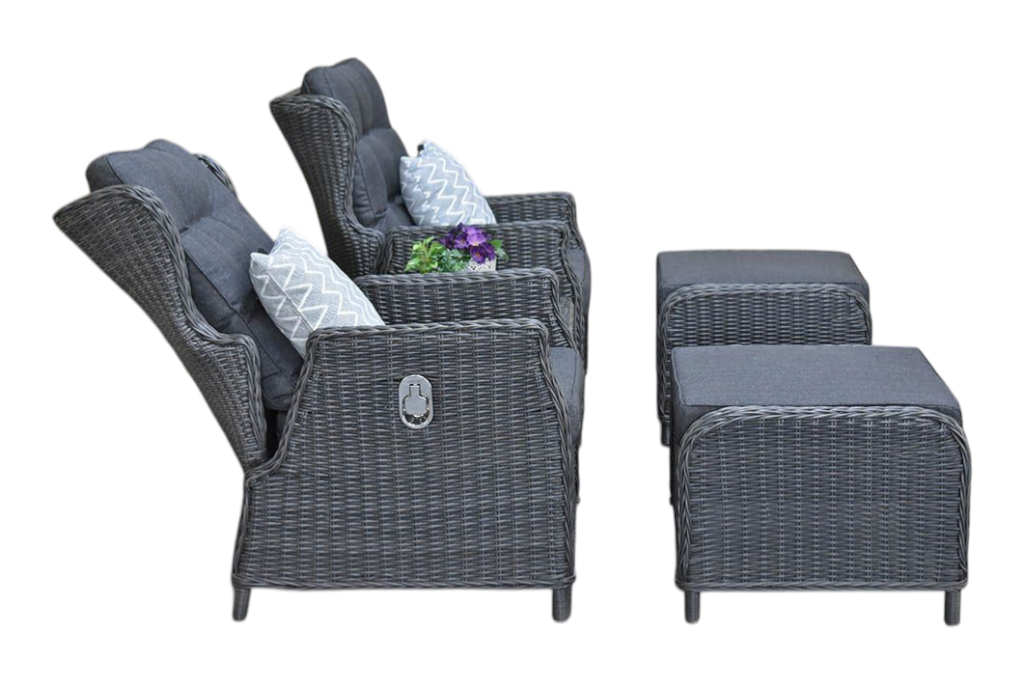 Alicante Verstelbare Loungeset - Rock Grey