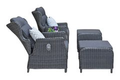Alicante Verstelbare Loungeset - Rock Grey