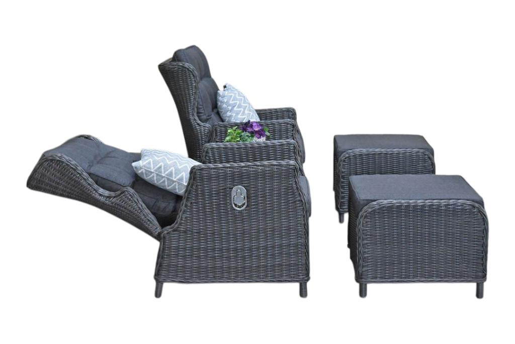Alicante Verstelbare Loungeset - Rock Grey