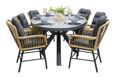 Akron-Carlton Tuinset 6 Personen - Keramisch blad