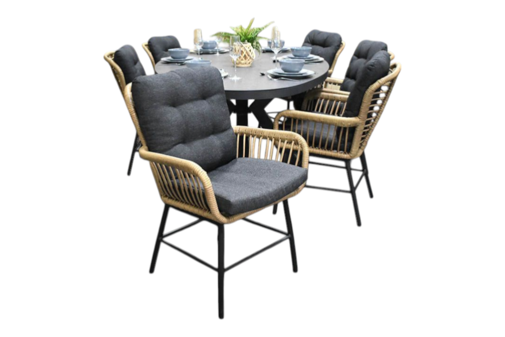 Akron-Carlton Tuinset 6 Personen - Keramisch blad