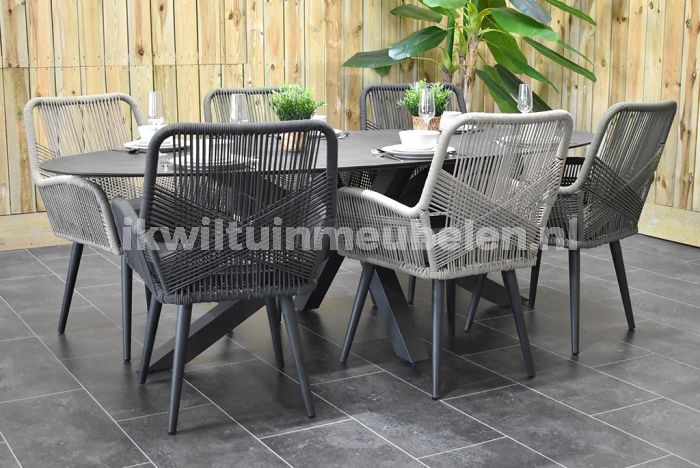 Asta-Villenova Gartenmöbel-Set für 6 Personen