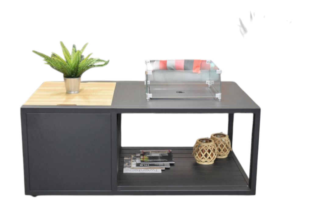 Athene Hoek Loungeset - Black / Ja / Rechts