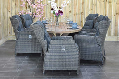Balok Barcelona tuinset 6 personen teak Kobo Grey - afbeelding 7 - Outnest