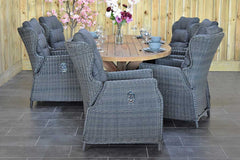 Balok Barcelona tuinset 6 personen teak Rock Grey - afbeelding 7 - Outnest