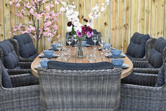Balok Delano tuinset 8 personen teak Kobo Grey - afbeelding 5 - Outnest