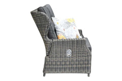 Barcelona Verstelbare Loungeset 2-zits + 2 stoelen - Kobo Grey