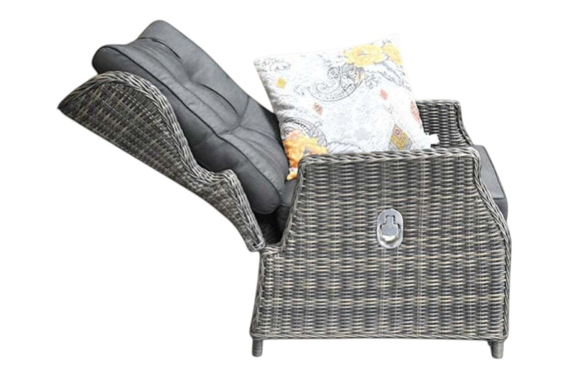 Barcelona Verstelbare Loungeset 2-zits + 2 stoelen - Kobo Grey