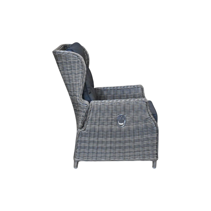 Barcelona Verstelbare Loungestoel - Kobo Grey
