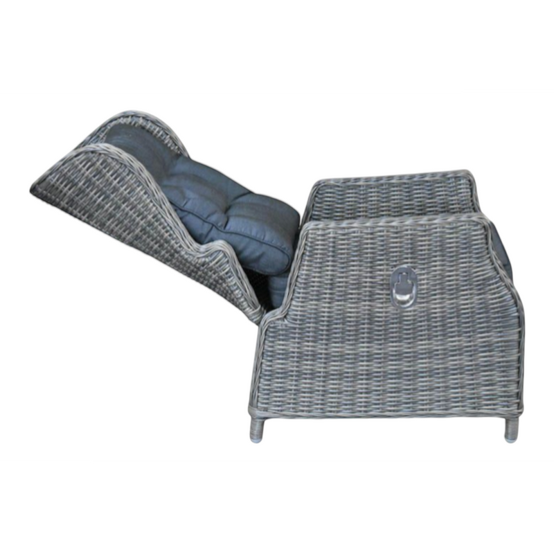 Barcelona Verstelbare Loungestoel - Kobo Grey