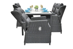 Bergamo-Barcelona verstelbare Tuinset 4 Personen