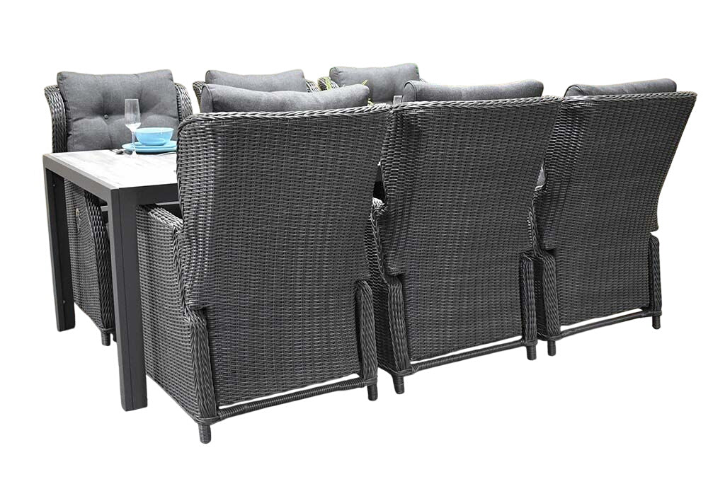 Bergamo-Barcelona verstelbare Tuinset 4 Personen