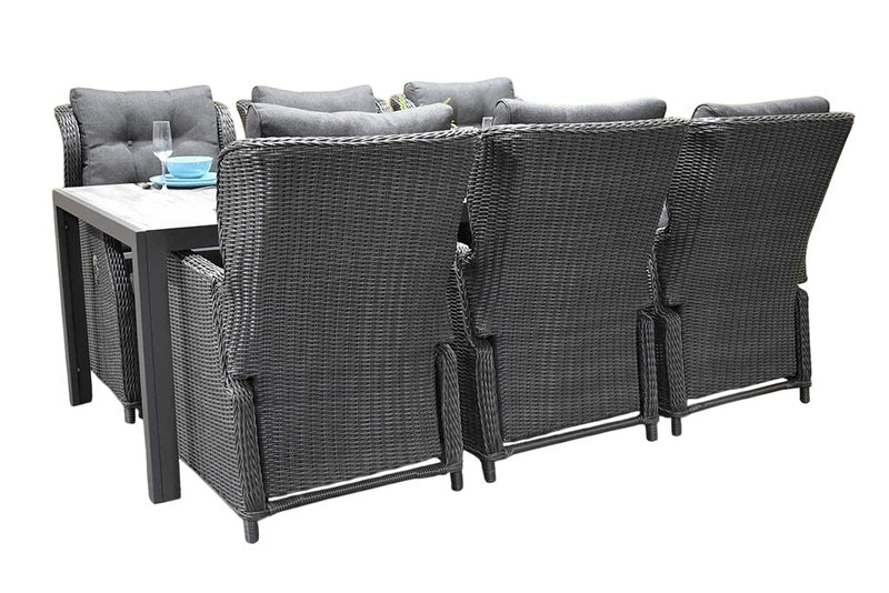 Bergamo-Barcelona verstelbare Tuinset 4 Personen