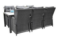 Bergamo-Barcelona verstelbare Tuinset 6 Personen