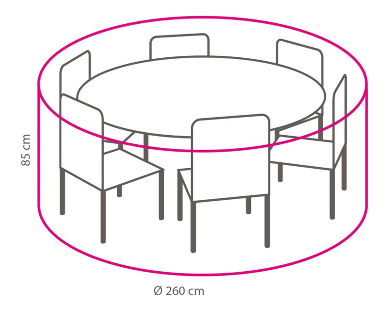 Beschermhoes Rond  260 cm