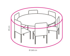 Brasil-Darwin Tuinset 6 Personen - Glas / Kobo Grey