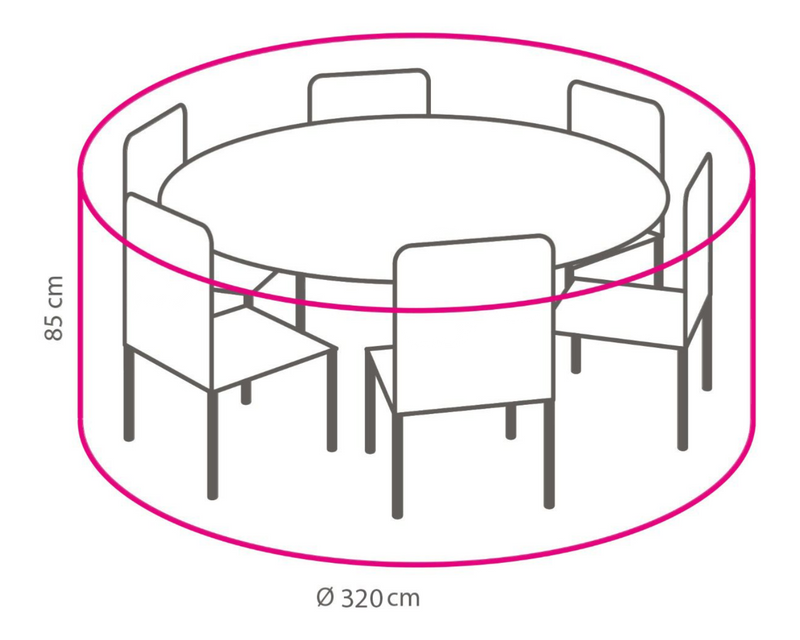 Beschermhoes Rond  320 cm