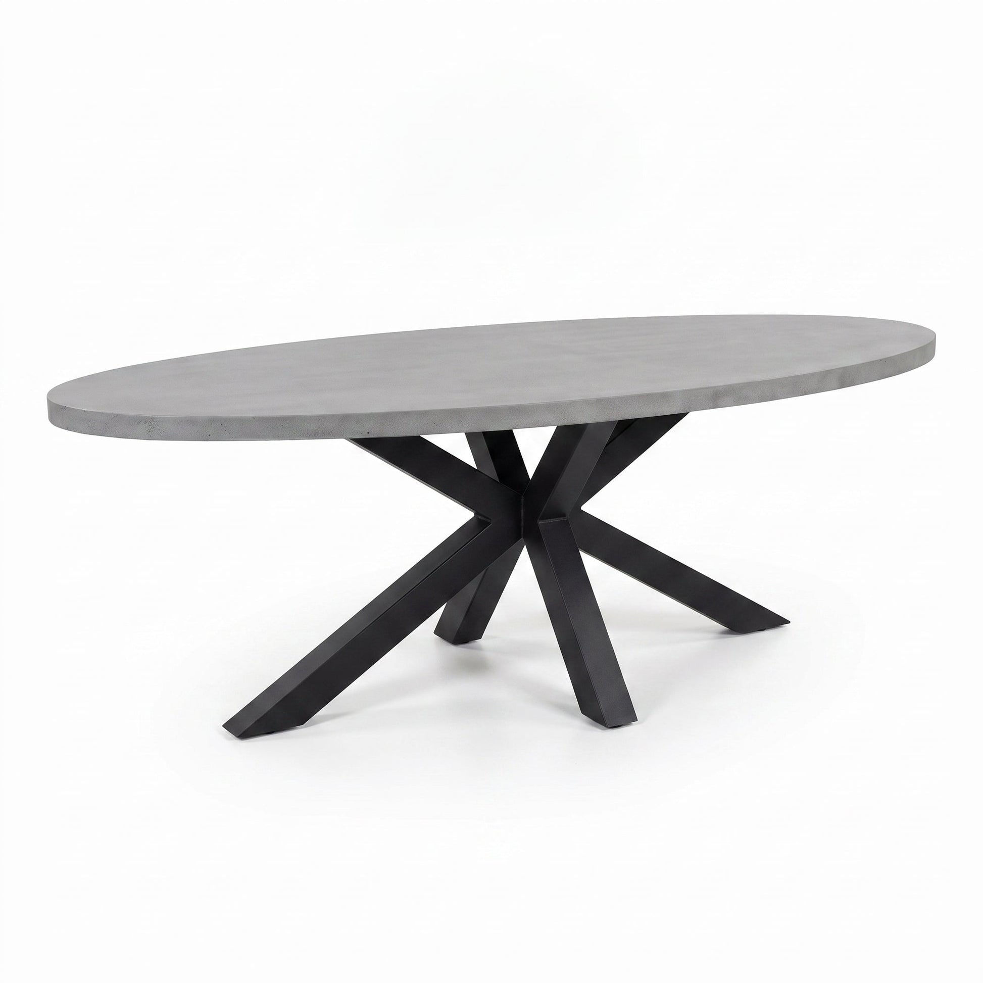 Bixley Ovale Tuintafel 280 cm - Polystone in einem stimmungsvollen Garten - Outnest Gartenmöbel