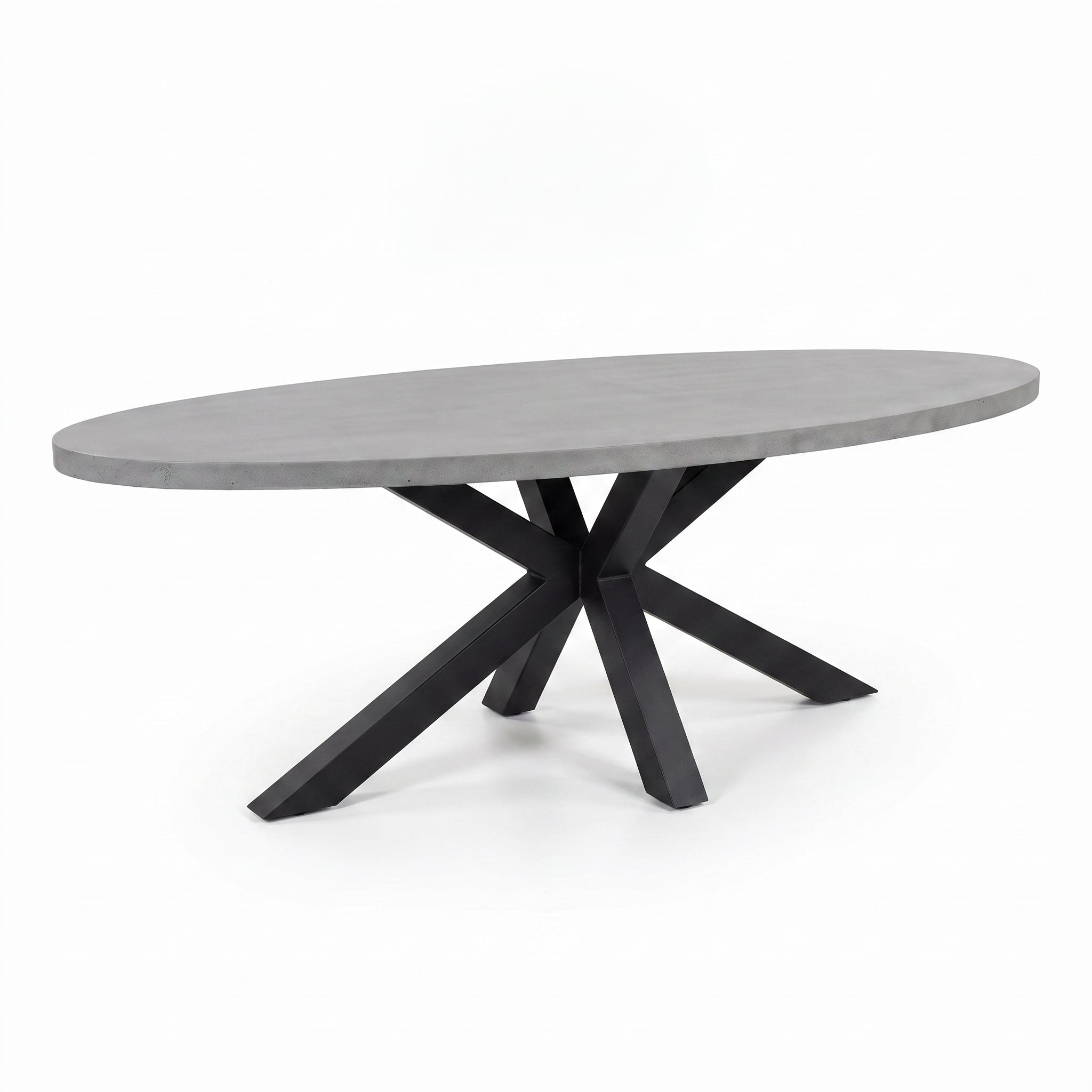 Bixley Ovale Tuintafel 280 cm - Polystone in einem stimmungsvollen Garten - Outnest Gartenmöbel