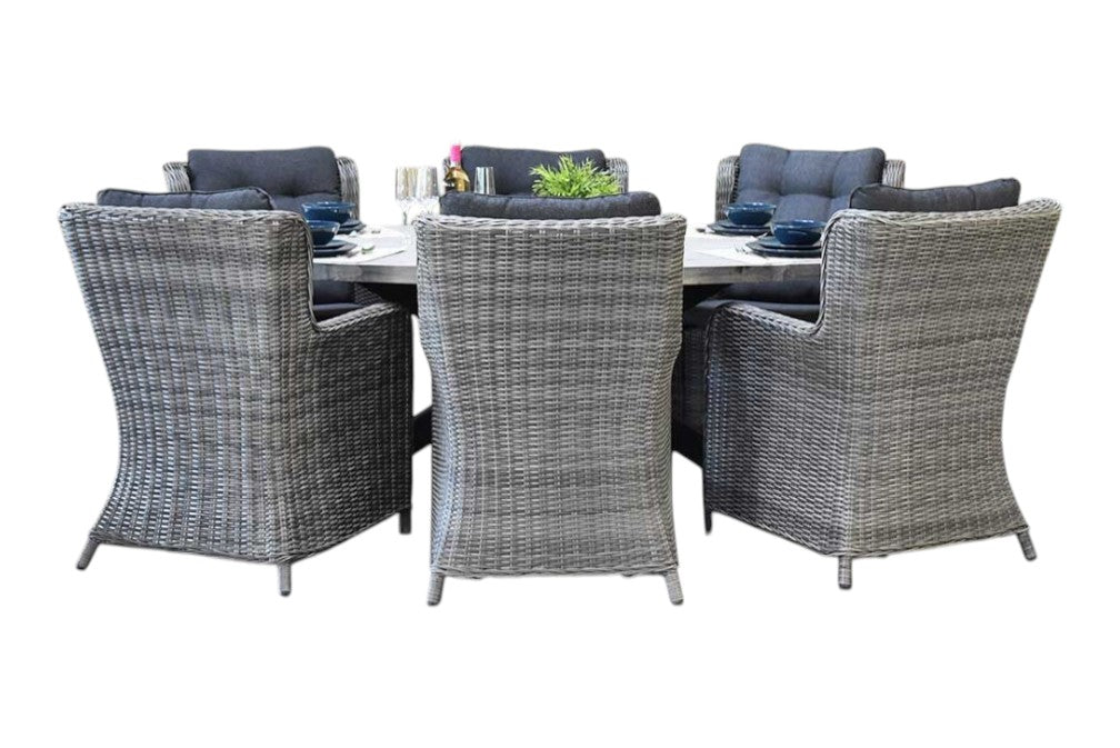 Bixley-Delano Tuinset 6 Personen - Natural Grey
