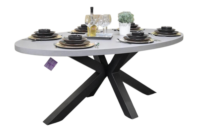 Bixley Ovale Tuintafel 200 cm - Polystone