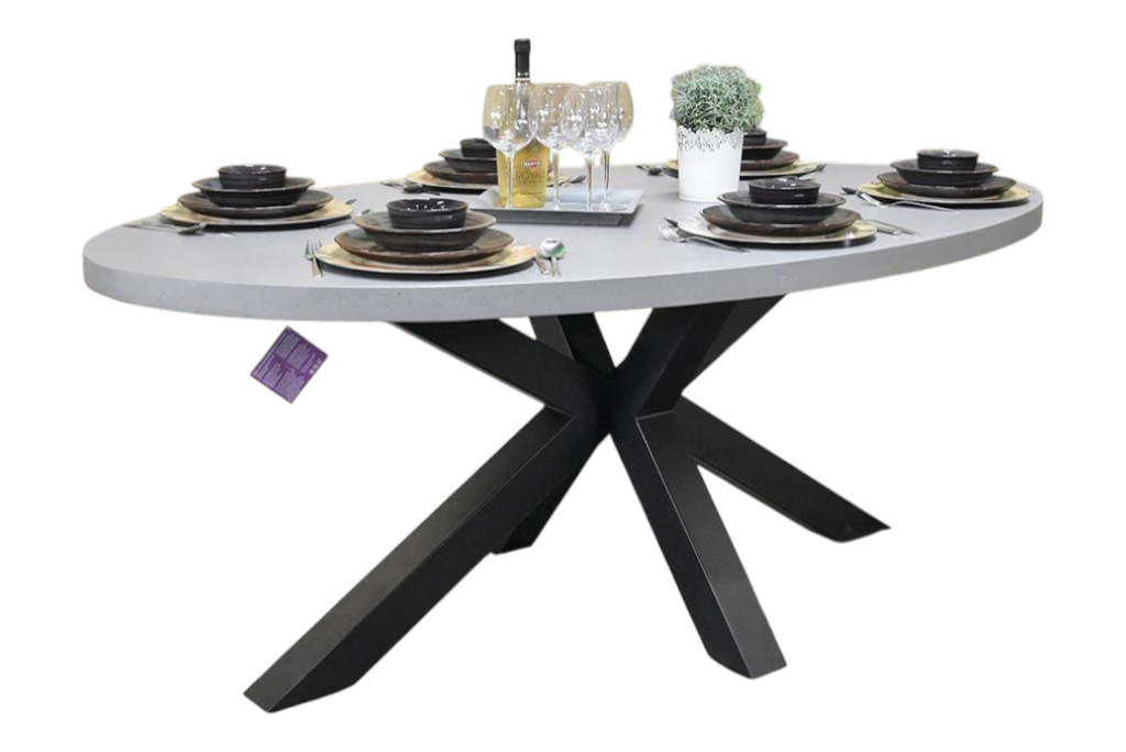 Bixley Ovale Tuintafel 240 cm - Polystone