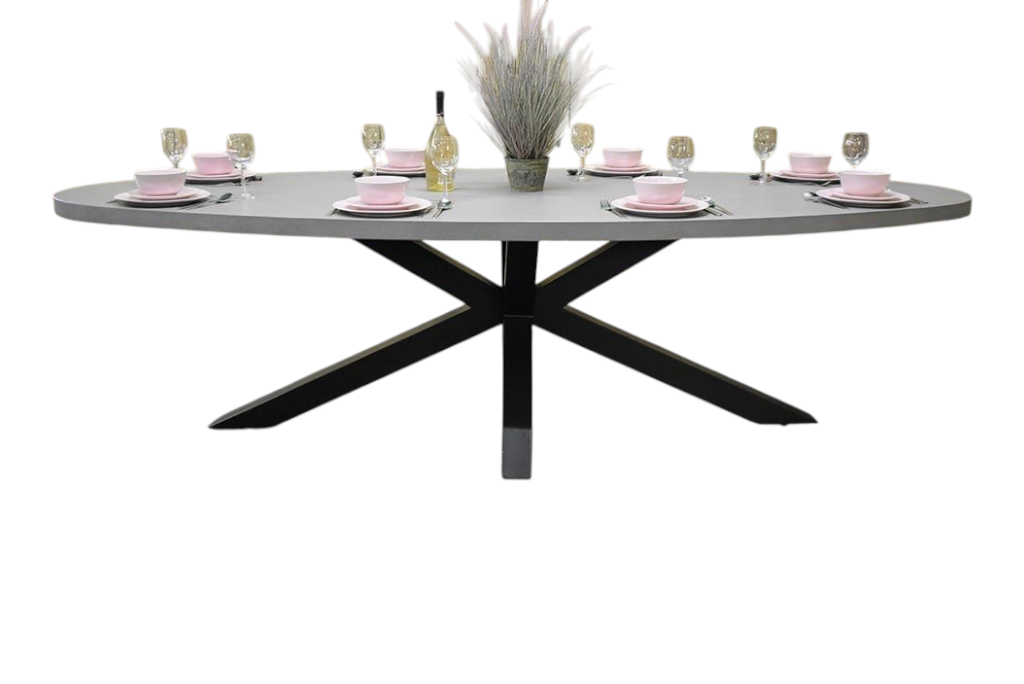 Bixley Ovale Tuintafel 280 cm - Polystone