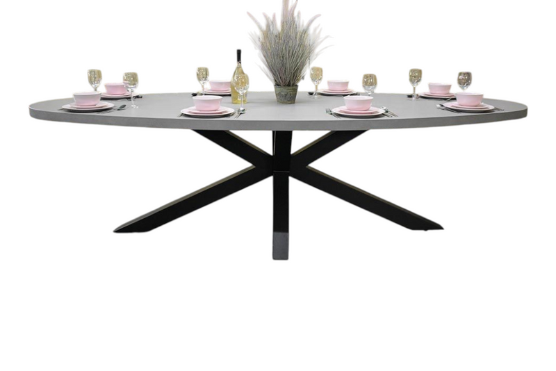 Bixley Ovale Tuintafel 280 cm - Polystone