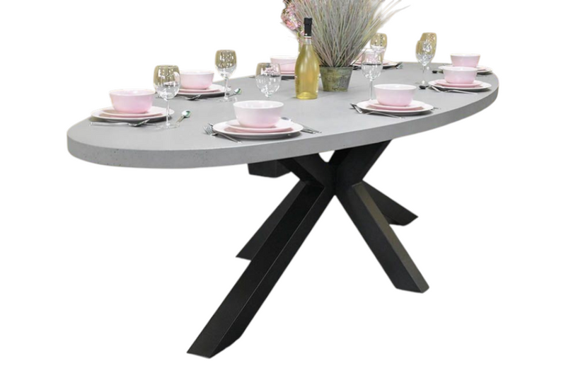 Bixley Ovale Tuintafel 280 cm - Polystone
