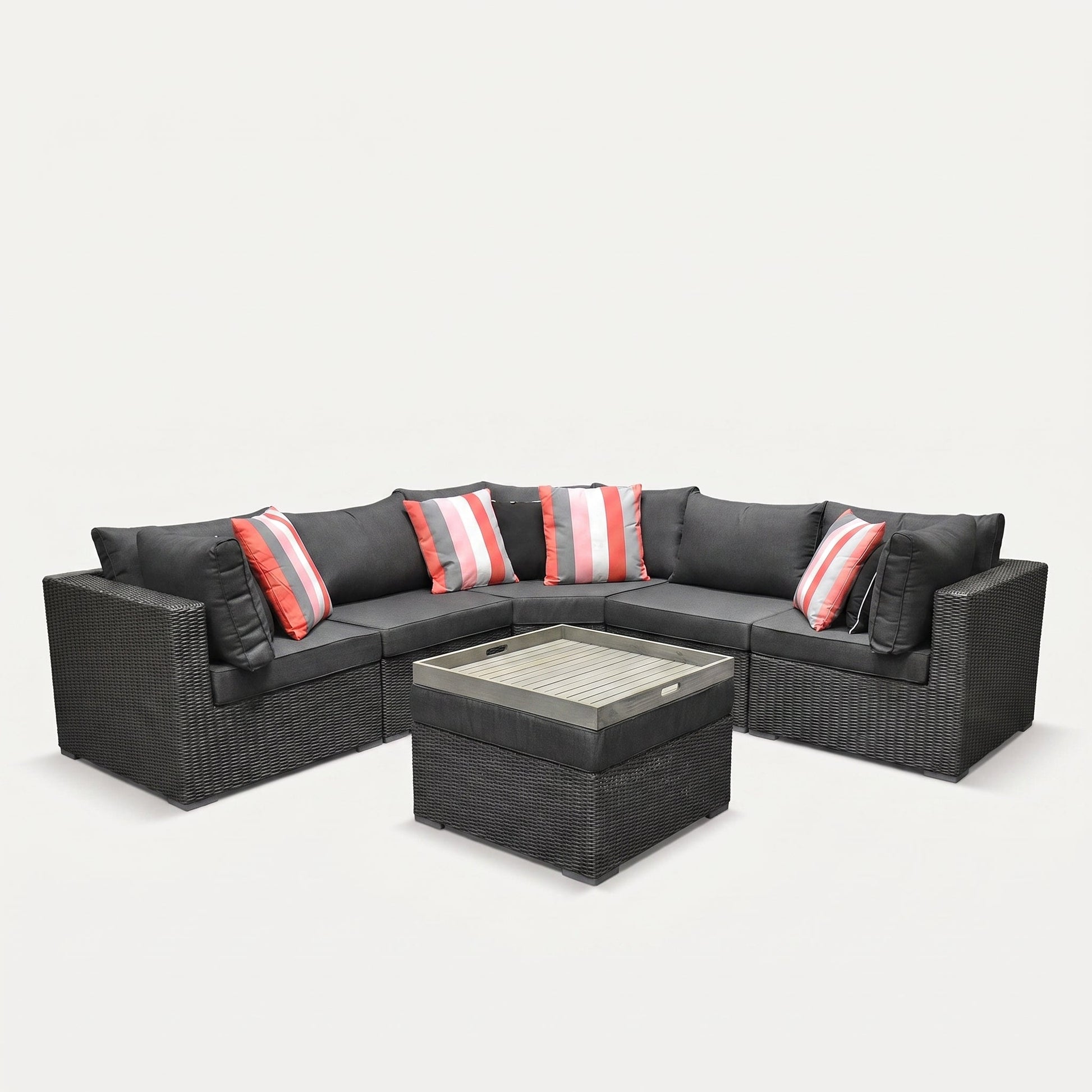 Boston XL Eck Loungesofa Rock Grey - Studio Shot - Outnest Gartenmöbel